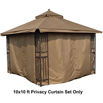 Amazon.com : ALISUN Universal 10' x 10' Gazebo Curtain Set for 4 .