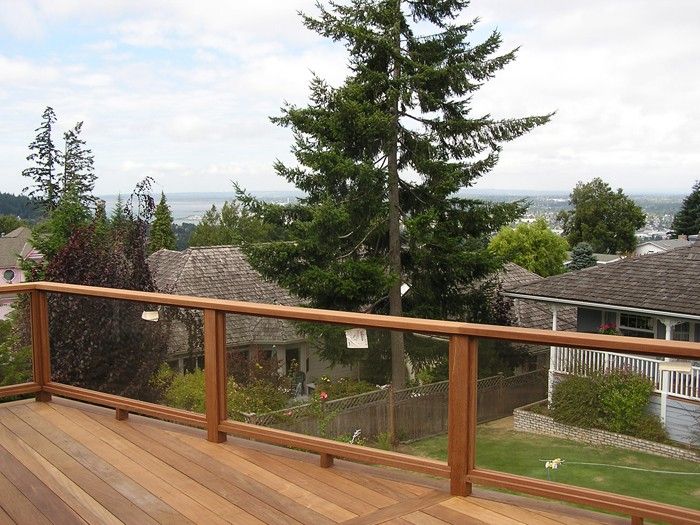 Glass Railing for Decks and Porches | Deck railing design, Deck .