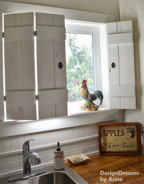 DIY Rustic Shutters for $10 from Design Dreams by Anne | Indoor .