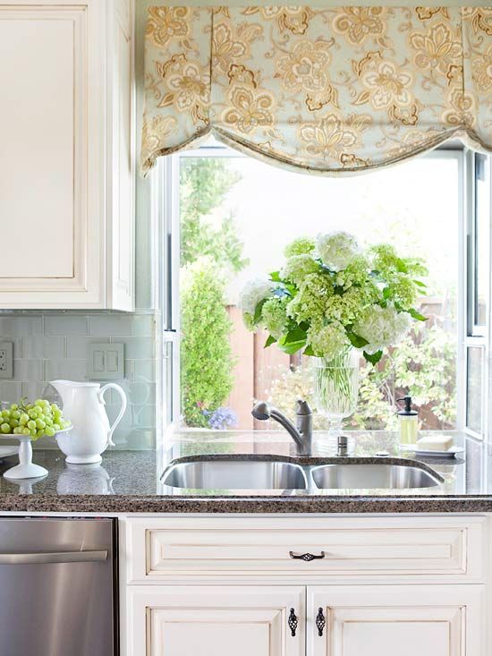 The Ultimate Guide to Window Treatments | Kitchen window valances .