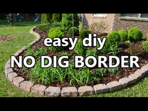 easy diy No Dig Border - YouTu
