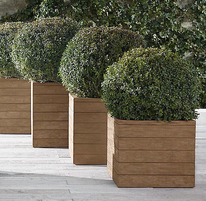10 Easy Pieces: Square Wooden Garden Planters - Gardenista | Large .