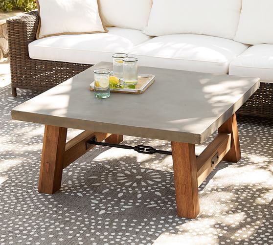 Place stylish and light weighted outdoor coffee table in outdoor .