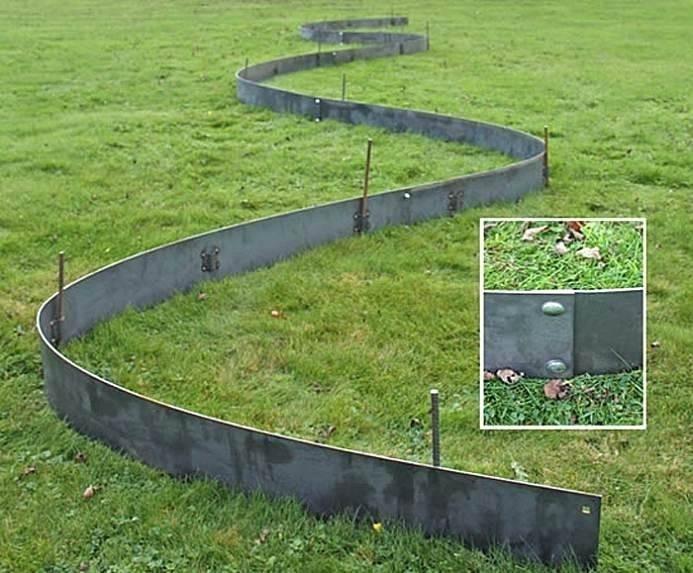 Customized Landscaping Metal Garden Edging Grass Border .