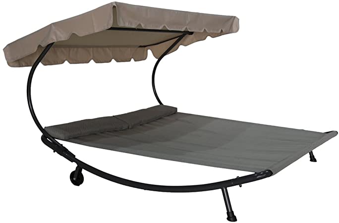 Amazon.com : Abba Patio Outdoor Portable Double Chaise Lounge .