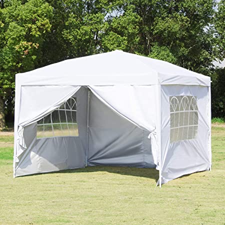 Amazon.com : Canopy Tent-10x10 White Pop Up Canopy Outdoor Gazebo .