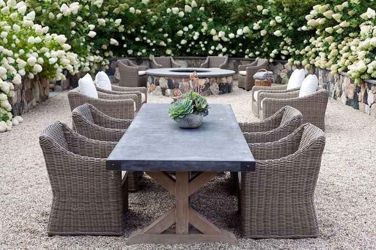 restoration hardware outdoor dining table real life - Google .