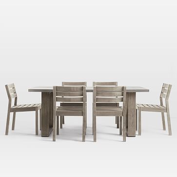 Concrete Outdoor Dining Table & Portside Chairs S
