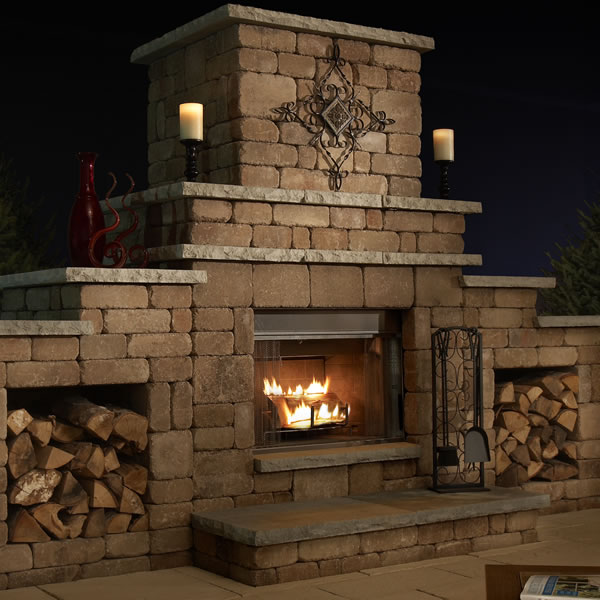 Easy Outdoor Fireplace Design Plans | CAD P