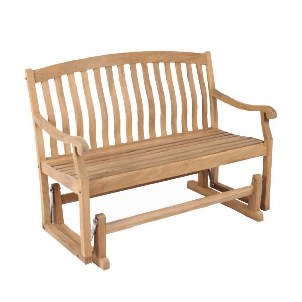 Cambridge Casual Colton Teak Wood Outdoor Glider Bench-HD-130572T .