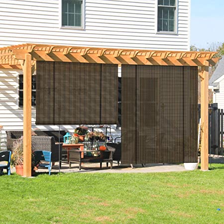 Amazon.com : Coarbor Outdoor Roll up Shades Blinds for Porch Patio .