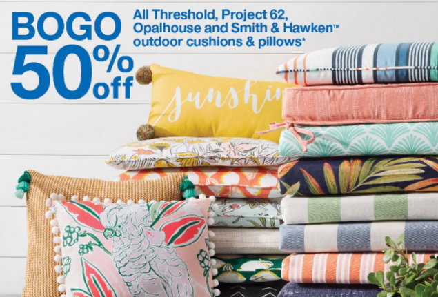 B1G1 50% Off Outdoor Cushions & Pillows at Target - TotallyTarget.c