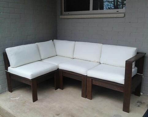 Simple Modern Outdoor Sectional DIY | Diy outdoor furniture .