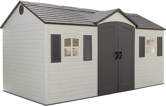 Amazon.com : Lifetime 6446 Outdoor Storage Shed with Shutters .