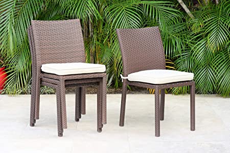 Amazon.com : Atlantic Patio Liberty 4-Piece Patio Stackable Chairs .