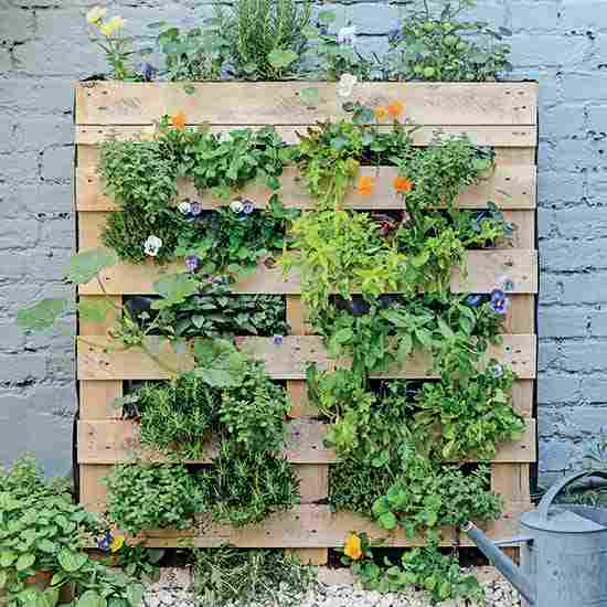 How to Build a Vertical Pallet Garden for Vegetables and Herbs | GR