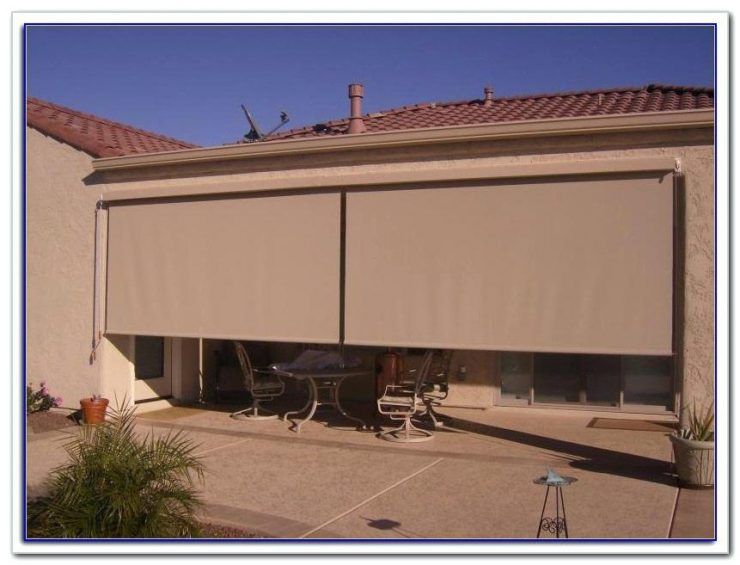 Roll Up Patio Blinds | Patio shade, Porch shades, Patio sun shad