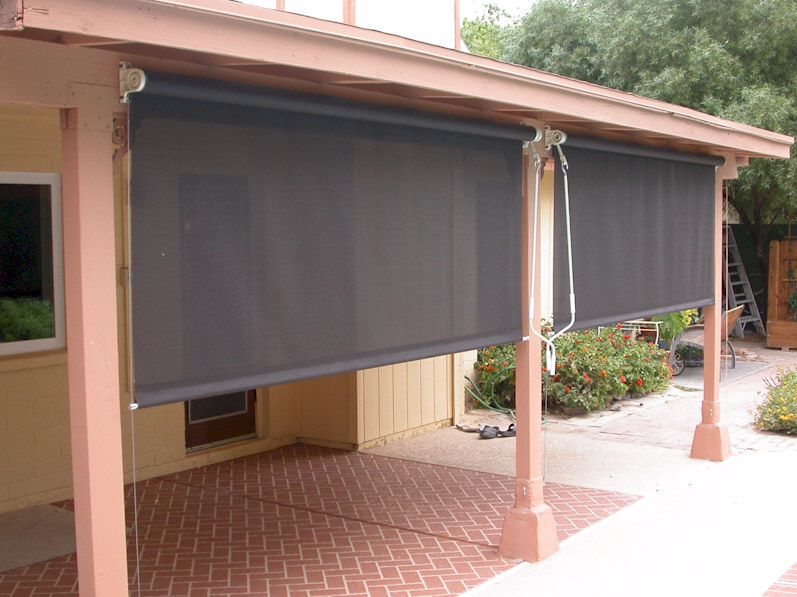 Roll Down Patio Shades Photo Gallery | Patio shade, Patio blinds .