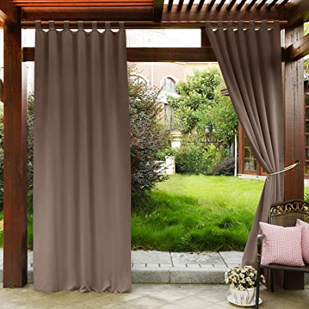 Amazon.com : PONY DANCE Patio Curtains Outdoor - Waterproof Garden .