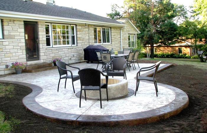 Glamorous Concrete Patio Design Ideas Backyard Home Keaorg Paint .