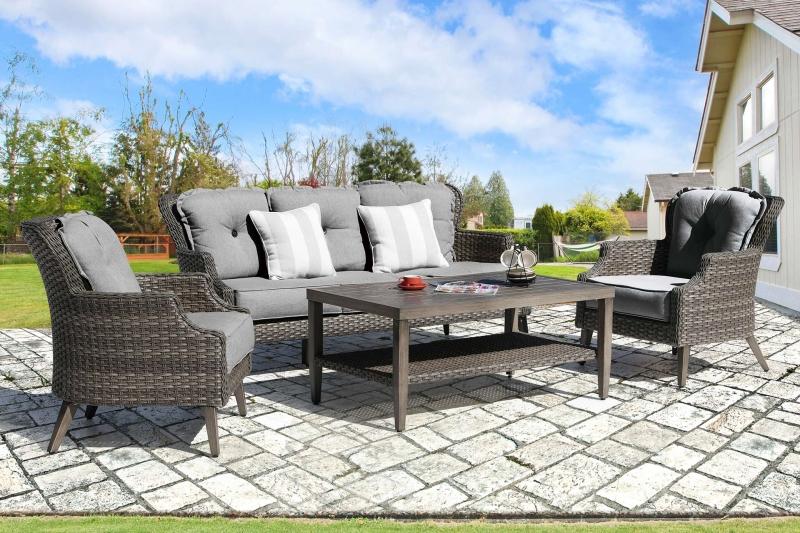Tenaya Sofa Set | CLEARANCE Patio Furniture | Great Backyard Pla