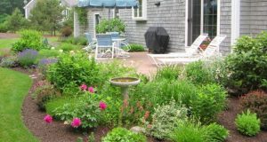 how to landscape around concrete patio - Google Search - Gardening .