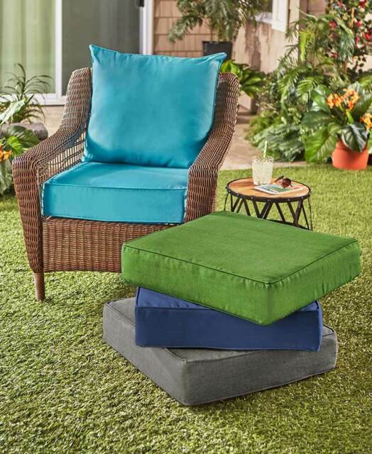 2pc Outdoor Deep Seat Cushion Set Patio Replacement Cushions .