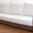Brayden Studio® Constance Teak Patio Sofa with Cushions | Wayfa