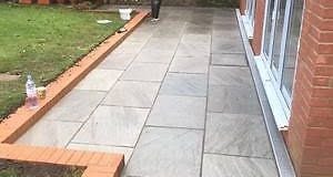 patio slabs - Google Search (With images) | Large backyard .