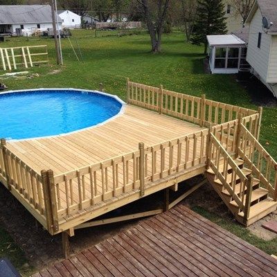 Above Ground Pool Deck Ideas, Designs & Pictures | Pressure .