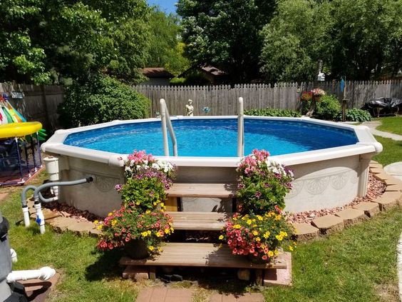 Above Ground Swimming Pool Ideas for Attractive Backyard | DecorTren