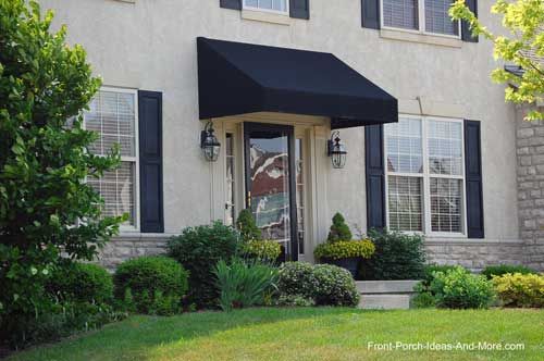 Porch Awnings | Porch awning, Front door awning, Fabric awni