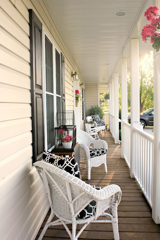I'm Sharon with you...: refreshing the porch... | Porch furniture .