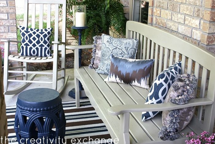 My Front Porch Transformed with Spray Paint... | Painted outdoor .