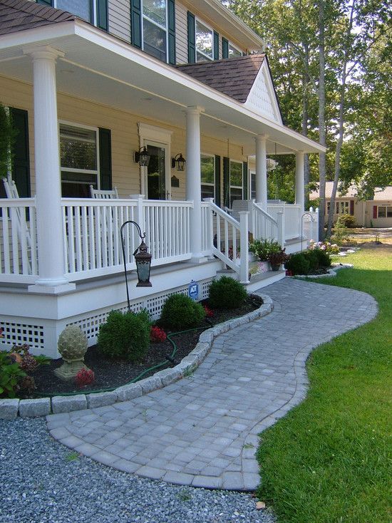 Traditional Exterior Front Porch Design, Pictures, Remodel, Decor .