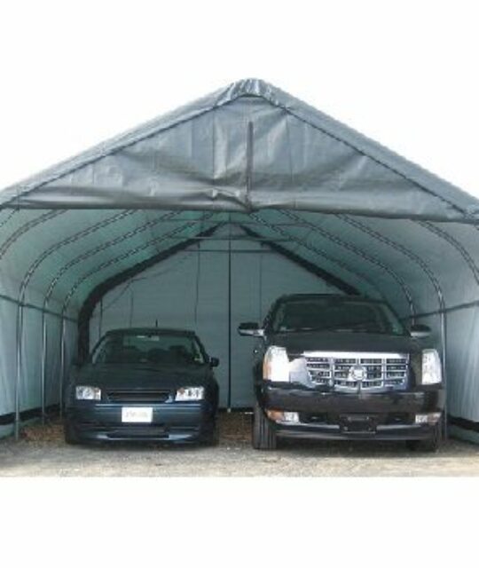 Portable Two Car Garage 22 x 24 - BetterShelters.com .