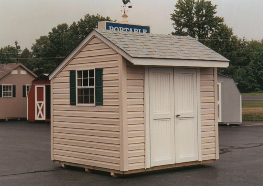 8' x 8' Salt Box Style Shed (SB-7) - Portable Buildings, Inc .