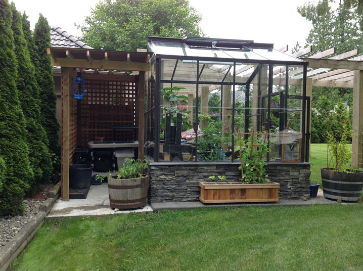 Legacy Greenhouse with Potting Shed - BC Greenhouse Builde