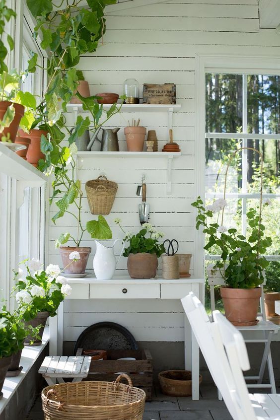 Monday Inspiration | Garden shed interiors, Potting sheds .