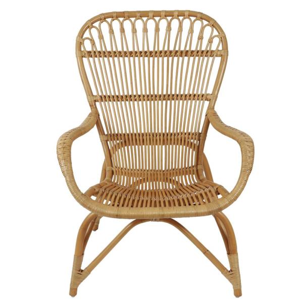 Decor Therapy Kai Natural Rattan Arm Chair-FR9473 - The Home Dep