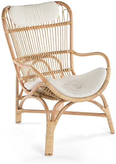 Amazon.com: KOUBOO Rattan Loop Lounge Chair with Seat and Head .
