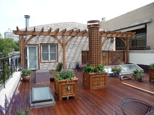 Chicago Roof Decks & Landscaping - American Traditional - Terrace .