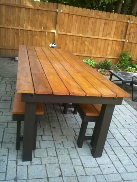 Pin by Ana White on Outdoor Builds | Outdoor patio table, Rustic .