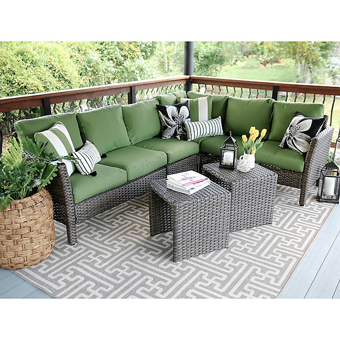 Leisure Made Canton 6-Piece Sectional Patio Furniture Set | Bed .