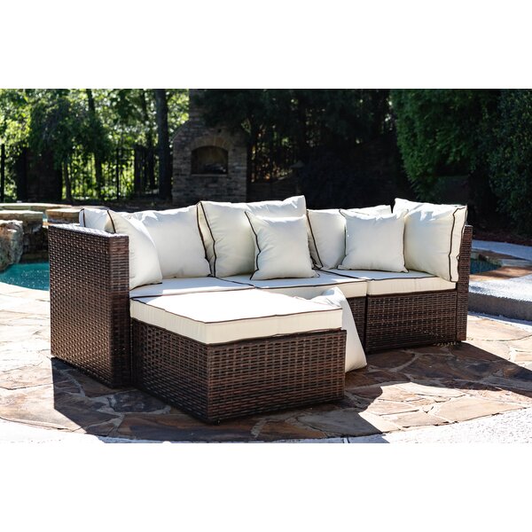 Burruss Patio Sectional with Cushions & Reviews | Joss & Ma