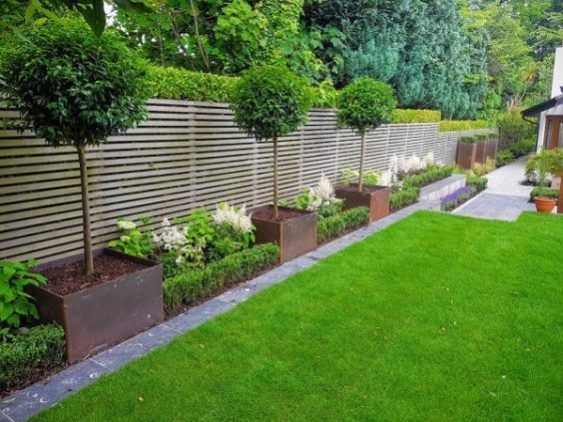 Back garden design - 25+ Most Beautiful Fence Landscaping Ideas to .