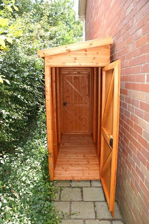 A Small Wooden Cabinet for Garden Essentials #shedideas | Diy .