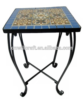 Mosaic Top Small Outdoor Coffee Tab