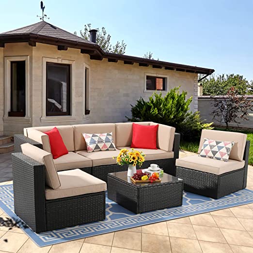 Amazon.com: Vongrasig 6 Piece Small Patio Furniture Sets, Outdoor .