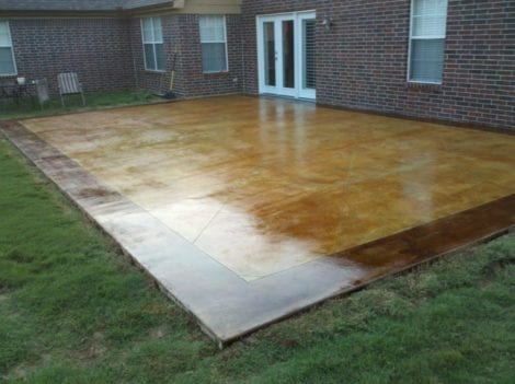 How To Acid Stain a Concrete Patio | Direct Colors DIY Ho